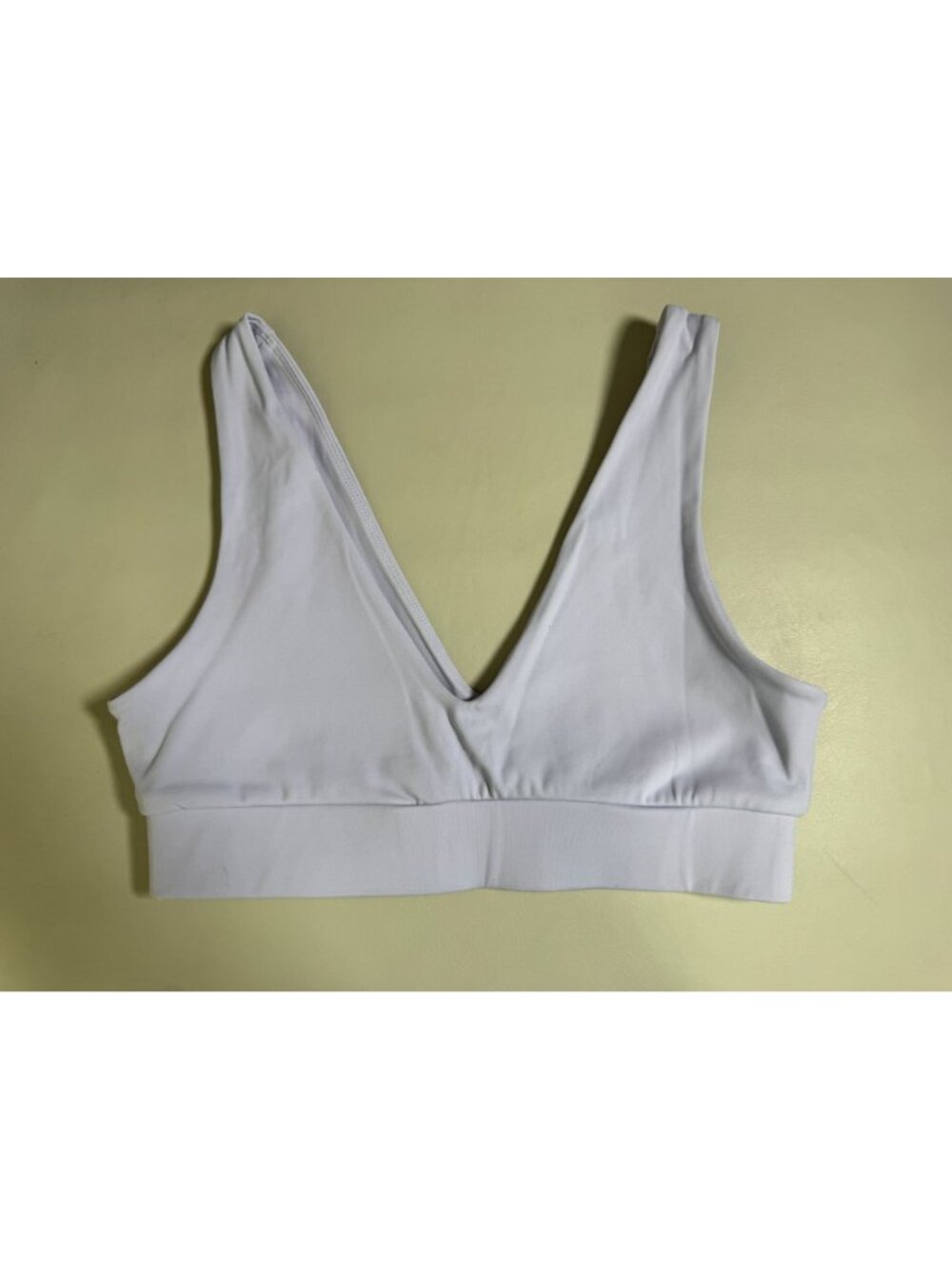 Daily Drills Womens V-Neck Sports Bra Light Lavender Purple Size Medium Athletic - Picture 10 of 11